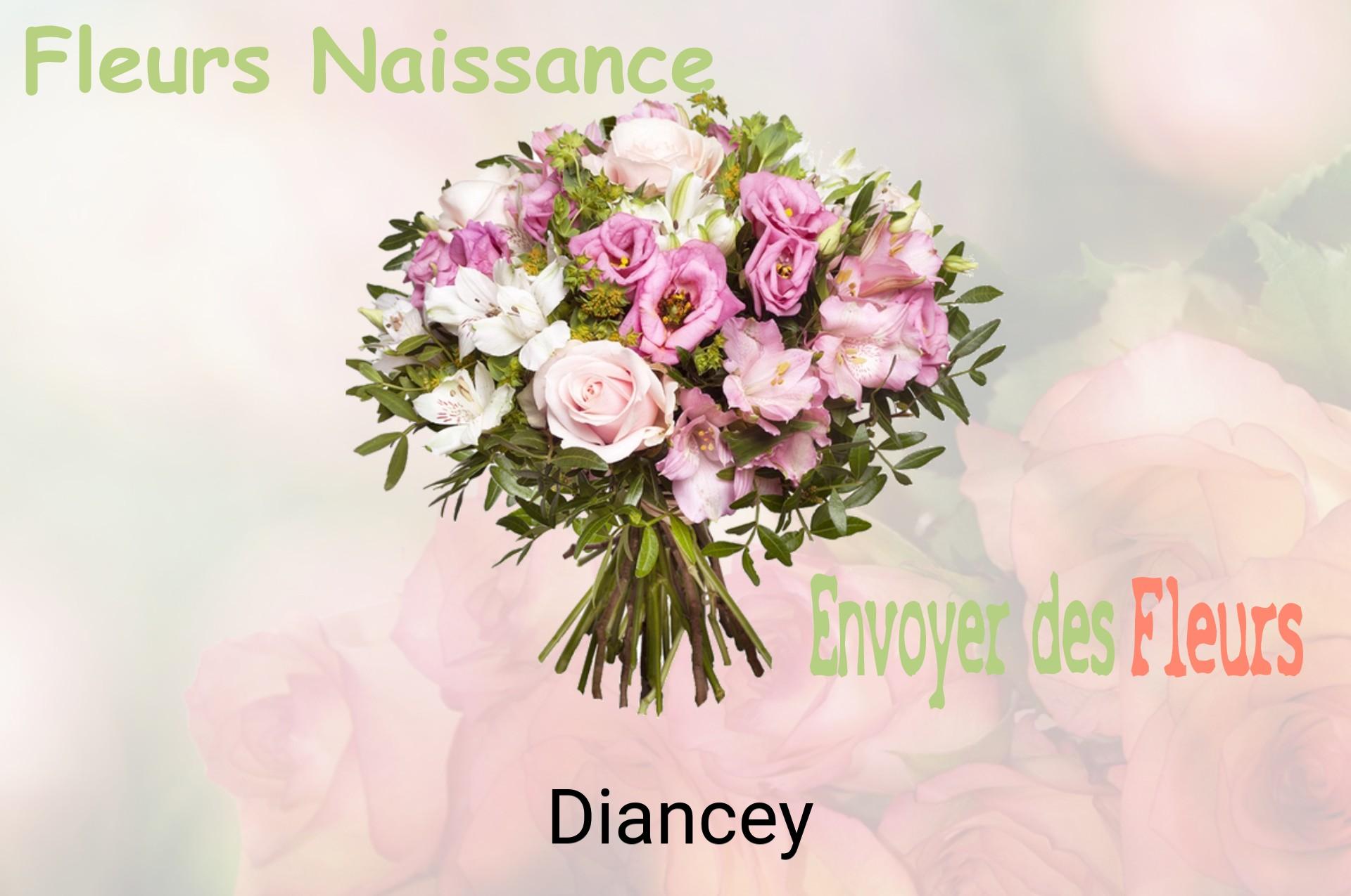 Bouquet de fleurs de naissance livré à Diancey